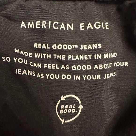 American Eagle Outfitters Whisker Cotton Blend Distressed Gray Mom Jeans Size 2 - Picture 4 of 5